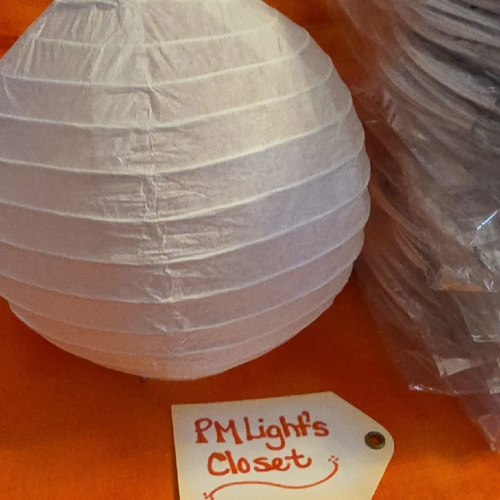 48 White Paper Lanterns 6-inch New Wedding Birthday Party Shower Chinese Decor